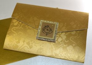 Ganesha Gold Hindu wedding invitation