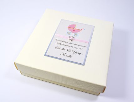 Mithai box with pink pram