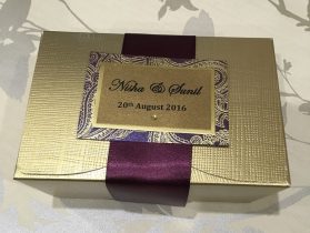 Ballotin Gold Mithai Box
