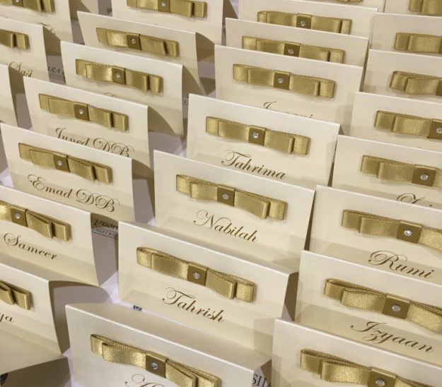 Dior Bow Place Cards