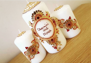 Mehndi candle set by Avi B