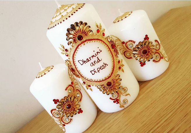 Mehndi candle set by Avi B