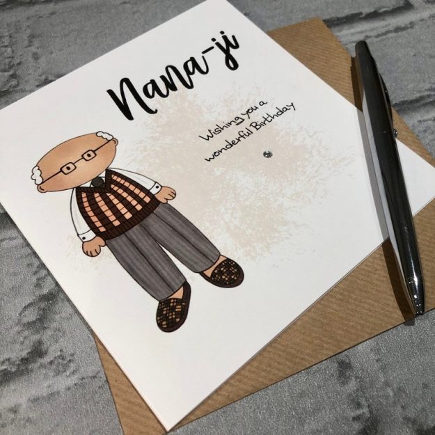 Nanaji birthday greeting card